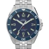 Timex Deepwater Arctic TW2Y64600, 40,5 mm, niebieska tarcza, stalowa bransoleta — tarcza