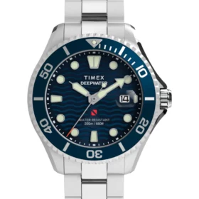 Timex Deepwater Meridian 200 TW2W81900 — 44 mm, granatowa tarcza