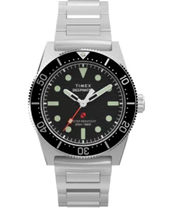 Timex Deepwater Reef 200 TW2W95200, 41 mm, czarna tarcza z fakturą fali — tarcza