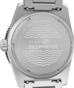 Timex Deepwater Reef 200 TW2W95200, 41 mm, czarna tarcza z fakturą fali — dekiel z grawerem