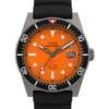 Timex Deepwater Reef 200 Titanium Automatic TW2Y64300, tytan 41 mm, pomarańczowa tarcza — tarcza