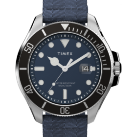 Timex Harborside Coast TW2W62700 — zegarek żeglarski 44 mm, pasek #tide, 100 m