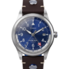 Timex Pan Am Waterbury GMT TW2W97300 39 mm niebieska tarcza skórzany pasek — widok 1