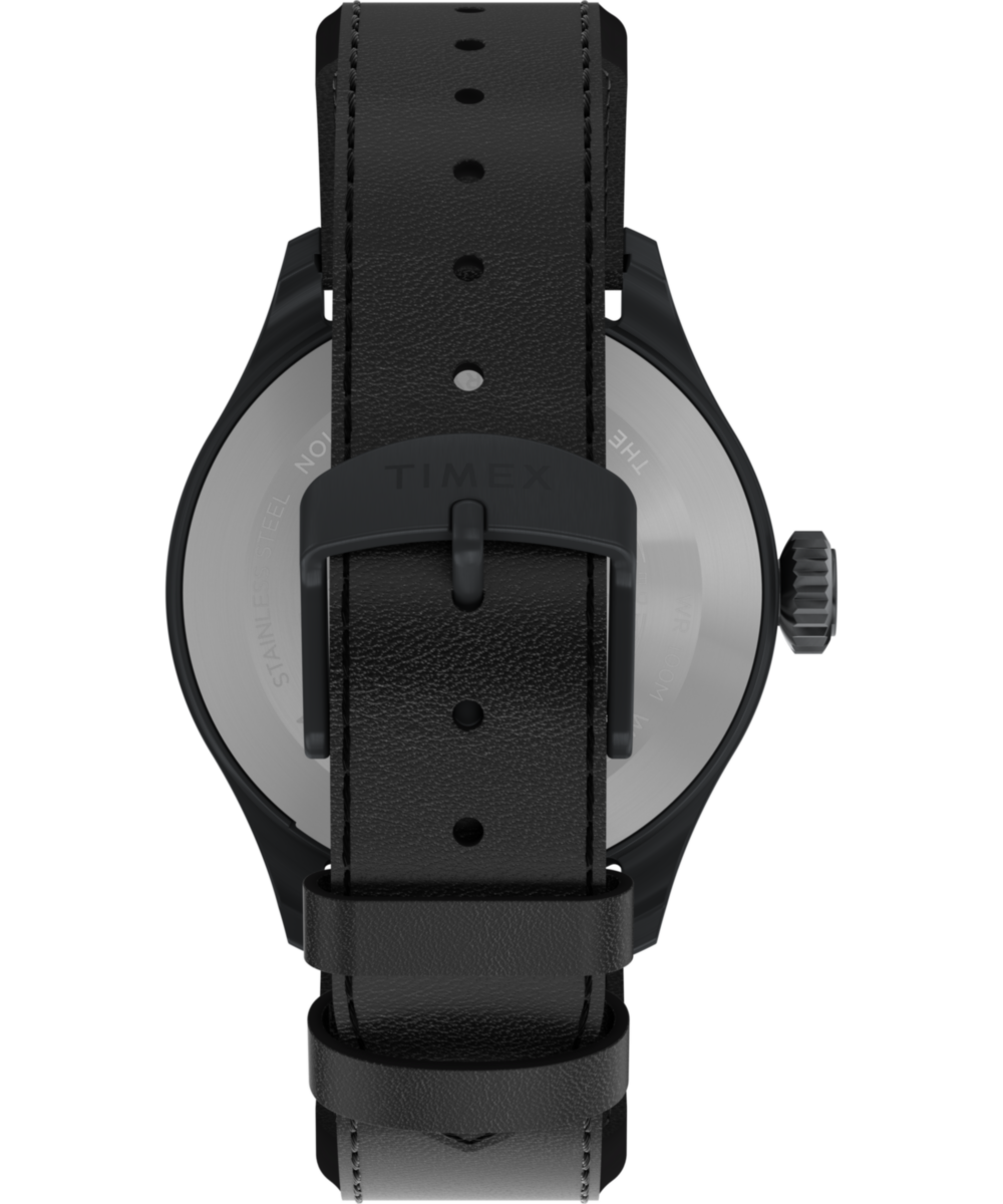 Timex Waterbury Ace TW2Y18900 41 mm czarna tarcza skórzany pasek — widok 4