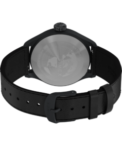Timex Waterbury Ace TW2Y18900 41 mm czarna tarcza skórzany pasek — widok 6