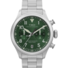 Timex Waterbury Ace Chronograph TW2Y19100 41 mm zielona tarcza bransoleta — widok 1