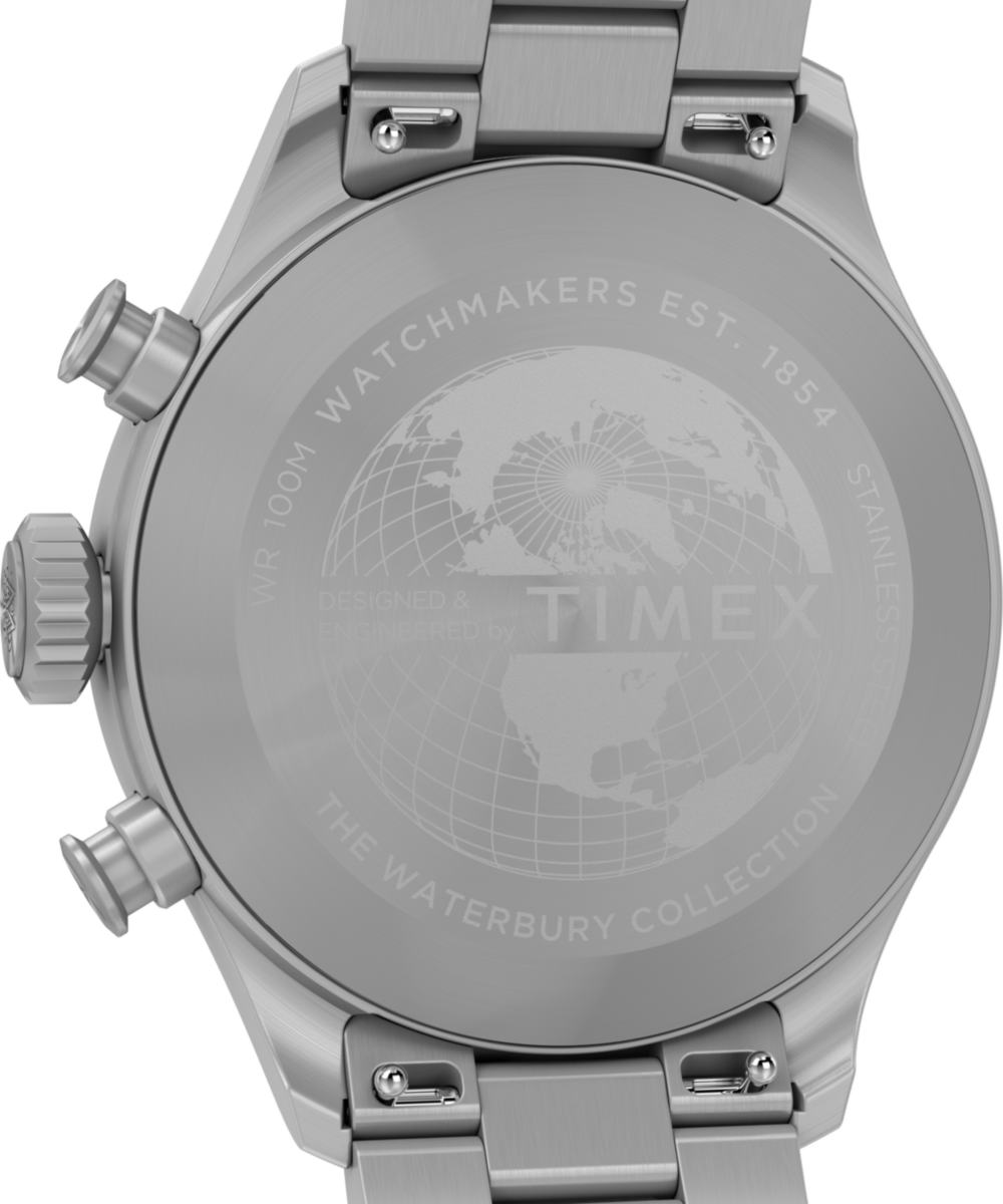 Timex Waterbury Ace Chronograph TW2Y19100 41 mm zielona tarcza bransoleta — widok 5