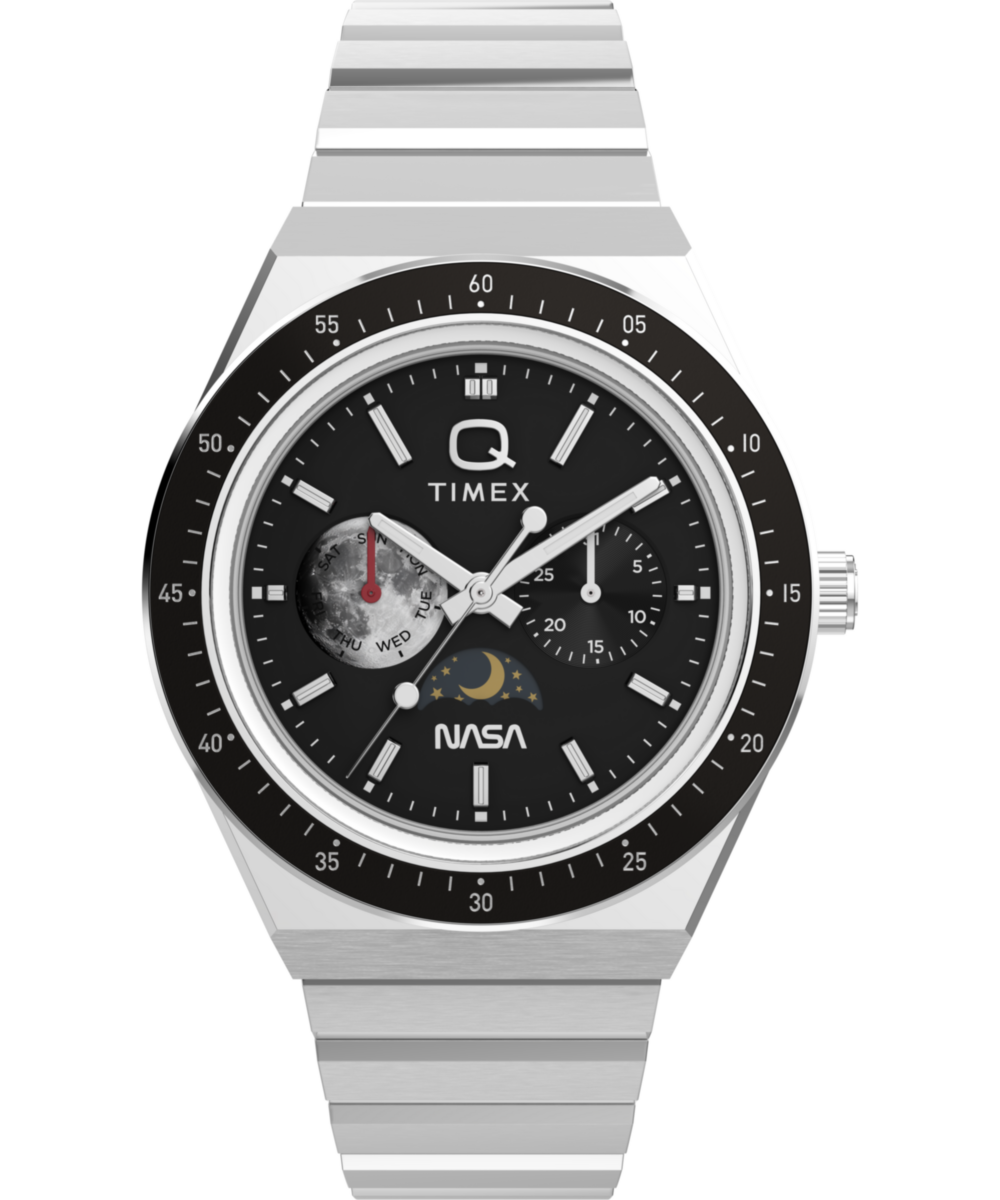 Q Timex NASA TW2Y56700 40 mm czarna tarcza bransoleta — widok 1