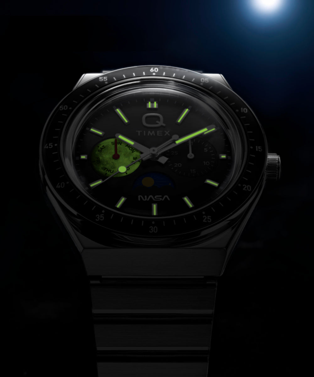 Q Timex NASA TW2Y56700 40 mm czarna tarcza bransoleta — widok 6