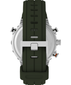 Timex Expedition Tide-Temp-Compass TW2V22200 45 mm kremowa tarcza zielony silikonowy pasek